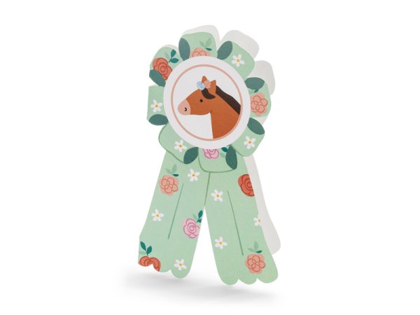 Invitation Horses 16.5 x 19.5 cm, mix (1 pkt / 6 pc.)