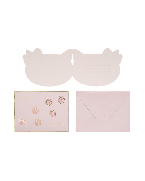 Invitations Kitty,13 x 10cm, mix (1 pkt / 6 pc.)