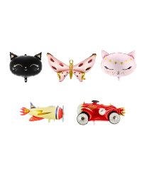 Foil balloons set - Children's, mix (1 pkt / 25 pc.)