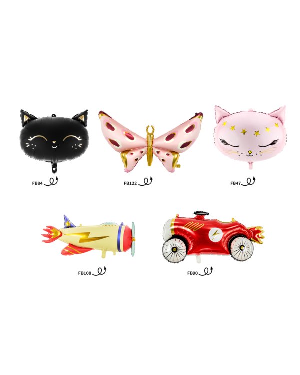 Foil balloons set - Children's, mix (1 pkt / 25 pc.)