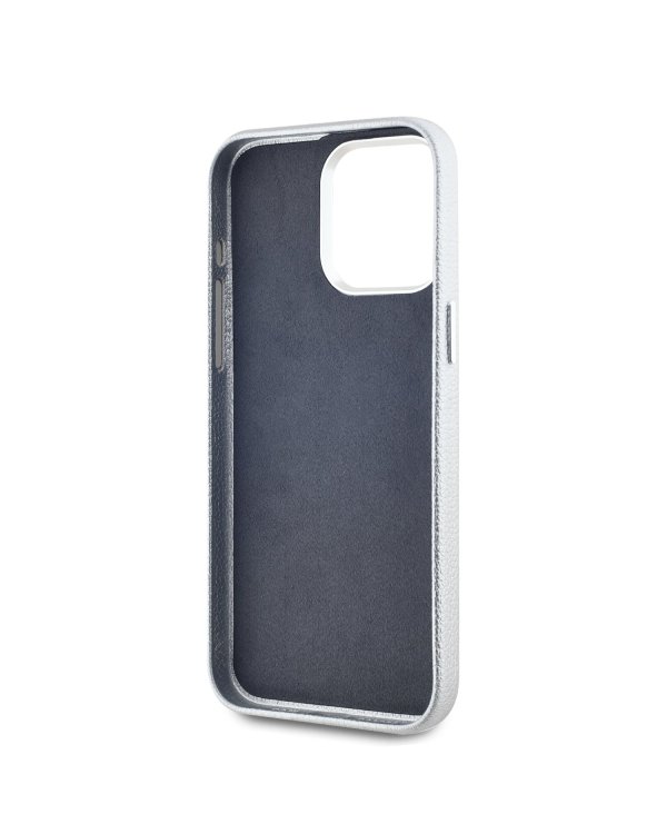 Karl Lagerfeld Grained PU Hotel RSG Case Защитный чехол для iPhone 15 Pro Max / серый