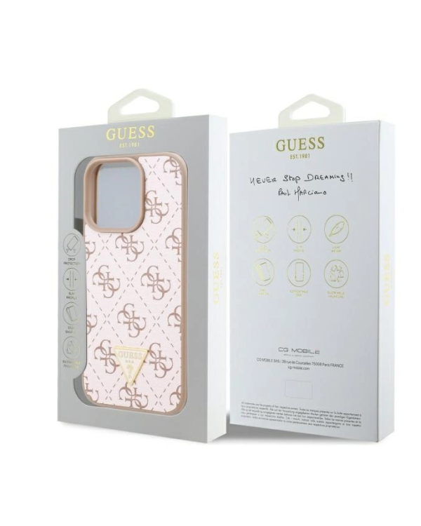 Guess New 4G Triangle Защитный Чехол для Apple iPhone 16 Pro Max