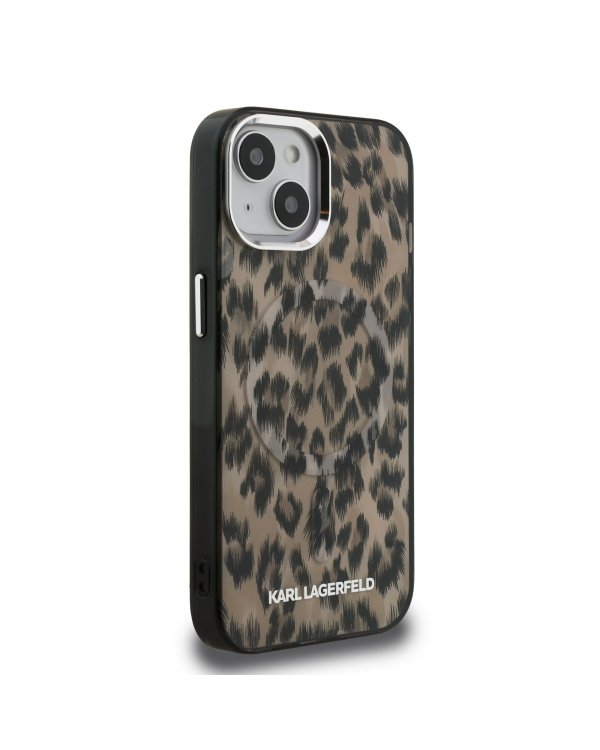 Karl Lagerfeld IML Leopard MagSafe Case Чехол для Apple iPhone 15