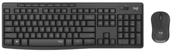 Logitech MK295 Silent Беспроводной Комбинированный Набор Клавиатура и Мышь QWERTY