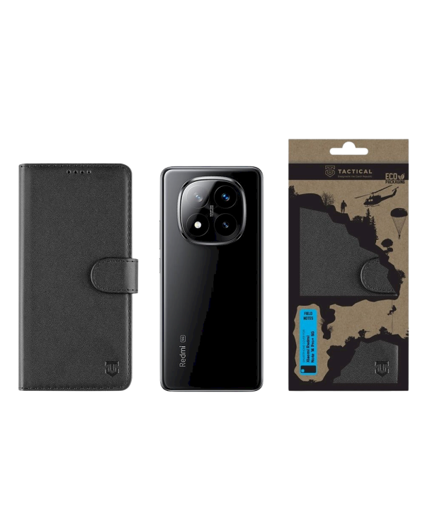 Tactical Field Notes Защитный чехол для Xiaomi Redmi Note 14 Pro+ 5G / чёрный