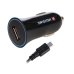 Swissten Автомобильная зарядка 12 / 24V / 1A + кабель Micro USB 1.5m