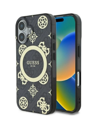 Guess IML Peony On 4G Background MagSafe Защитный Чехол для Apple iPhone 16