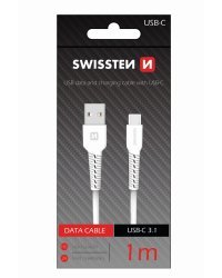 Swissten Basic Универсальный Quick Charge USB-C USB Кабель данных 1m