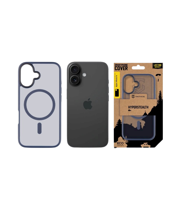 Дополнительное изображение книги «Tactical MagForce Hyperstealth Cover Защитный чехол для iPhone 16 / тёмно-синий»