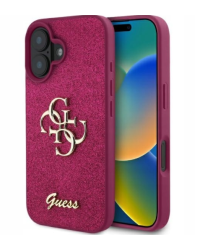 Guess Fixed Glitter Big 4G Case Защитный Чехол для Apple iPhone 16