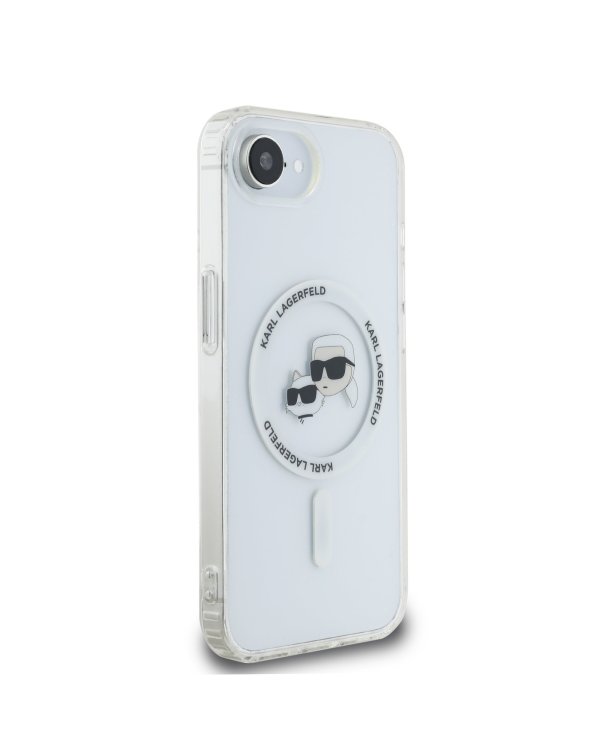 Karl Lagerfeld IML K&CH Heads Metal Frame MagSafe Case Чехол для Apple iPhone 16e
