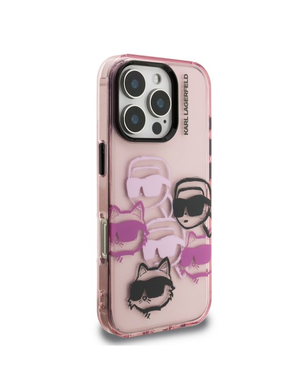 Karl Lagerfeld IML Multi K&CH Heads Case Чехол для Apple iPhone 16 Pro