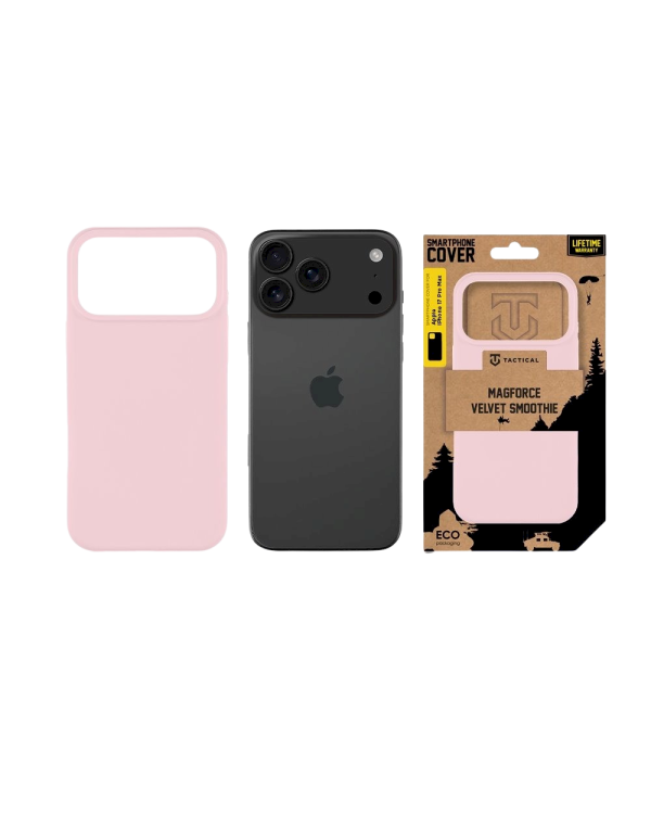 Tactical MagForce Velvet Smoothie Cover Защитный чехол для Apple iPhone 17 Pro Max / розовая пантера