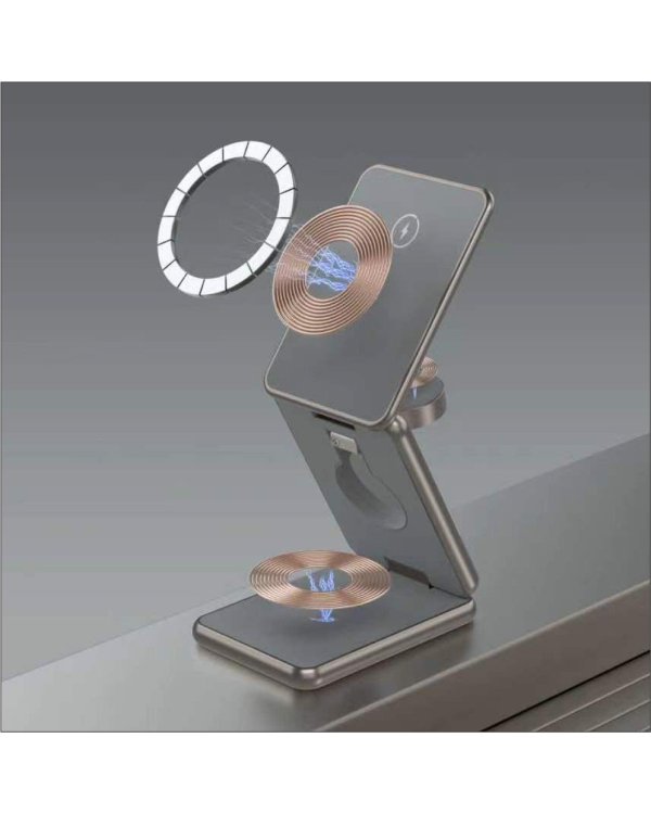 Swissten AL1 Беспроводное алюминиевое зарядное устройство (Cовместимо с MagSafe)