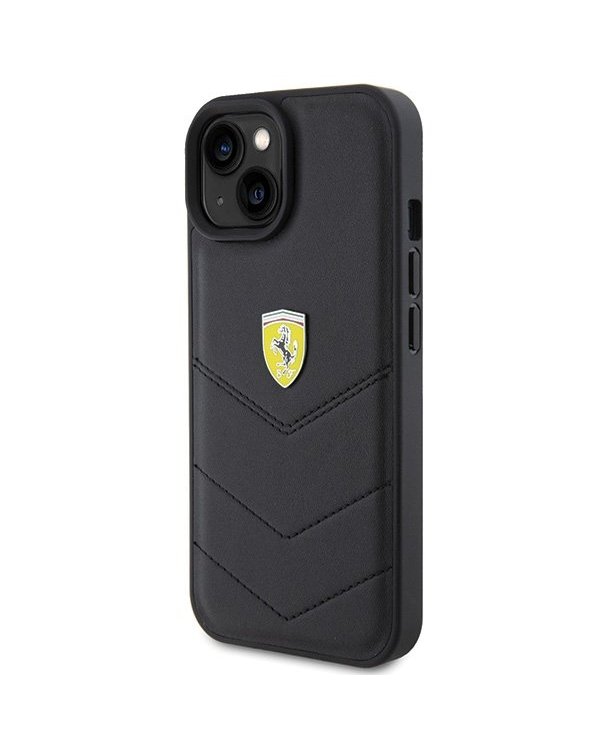 Ferrari Quilted Metal Logo Back Case Защитный Чехол для Apple iPhone 15