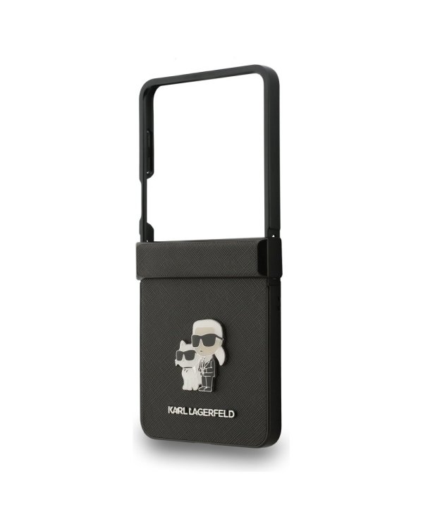 Karl Lagerfeld PU Saffiano Karl and Choupette Case Чехол для Samsung Galaxy Z Flip7
