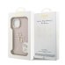 Guess PU Grained 4G Logo Stand Camera Frame Case Защитный чехол для iPhone 13 / розовый