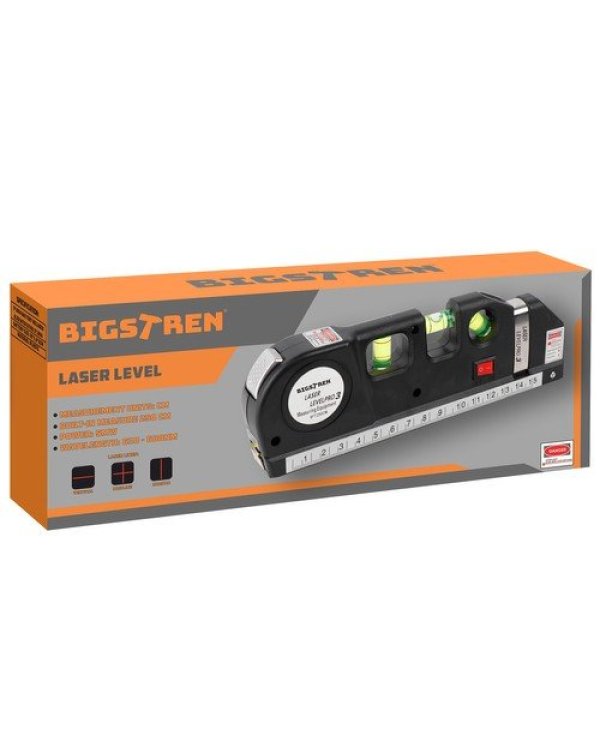 Bigstren Tools Лазерный уровень с измерителем 250см