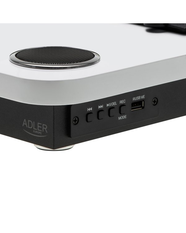Adler AD1914 Turntable Audio System / white