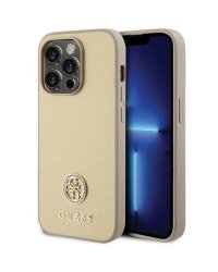 Guess Strass Metal Logo Back Case Защитный Чехол для Apple iPhone 15 Pro Max