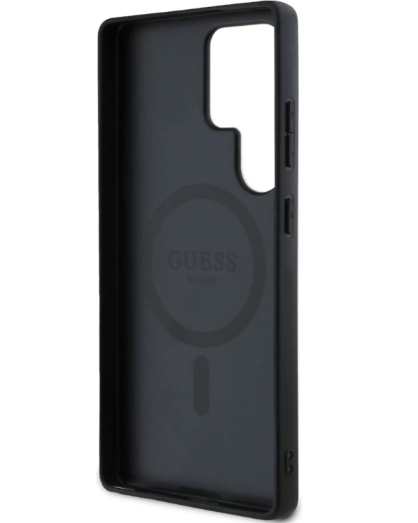 Guess 4G Printed Colored Peony Pattern MagSafe Чехол для Samsung Galaxy S25 Ultra