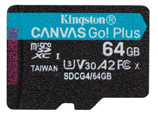Kingston Canvas Go Plus MicroSDXC Карта памяти 64GB