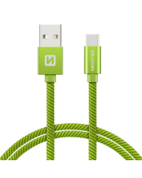 Swissten Textile Универсальный Quick Charge 3.1 USB-C USB Кабель данных 20 cм