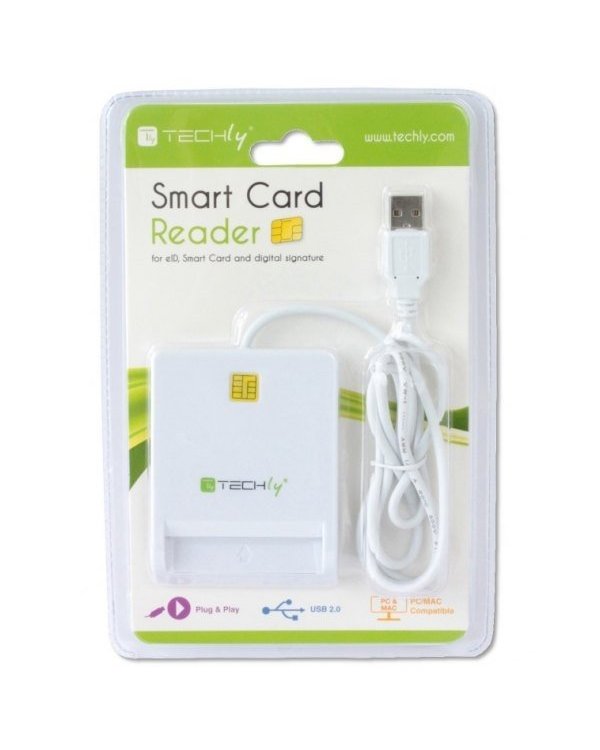 Techly 029150 USB 2.0 ID Smart Card Reader