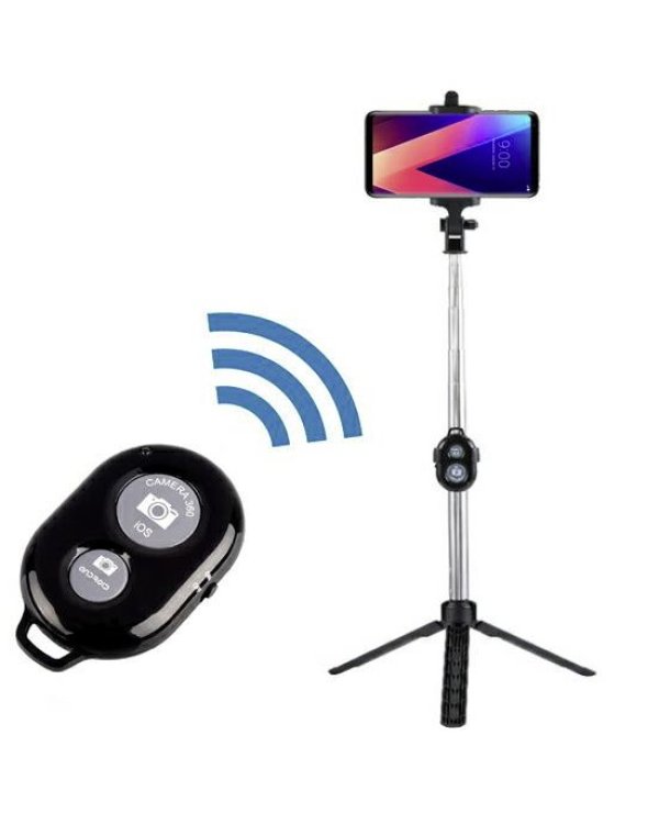 Дополнительное изображение книги «Mocco AF15 Premium Bluetooth Selfie Stick 70 cm штатив с переносной кнопкой»