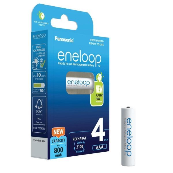 Panasonic Eneloop Батарейки AAA / 800mAh rechargeable 4шт.