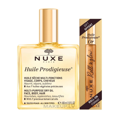 Nuxe Huile Prodigieuse komplekts Сухое масло 100 ml / 8 ml