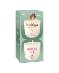 Bolsius CleanLight Сменные Свечи 2шт Gardenia&Fig