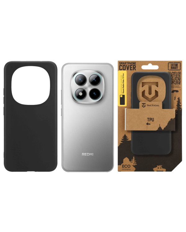 Tactical TPU Cover Защитный чехол для Xiaomi Redmi Note 15 Pro+ 5G / чёрный
