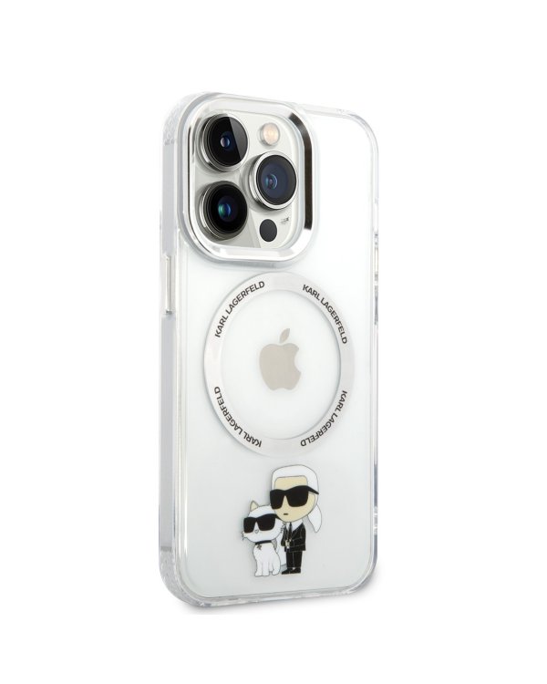 Karl Lagerfeld IML Karl and Choupette MagSafe Case Защитный чехол для iPhone 13 Pro / прозрачный