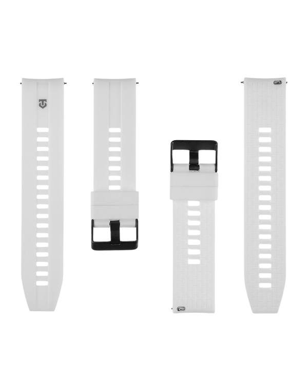 Tactical Quick Release Silicone Band Ремешок для часов 22mm / белый
