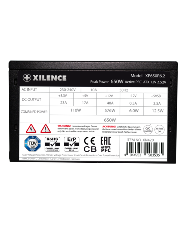 Xilence XN420 Performance XP650R6.2 Блок Питания 650W