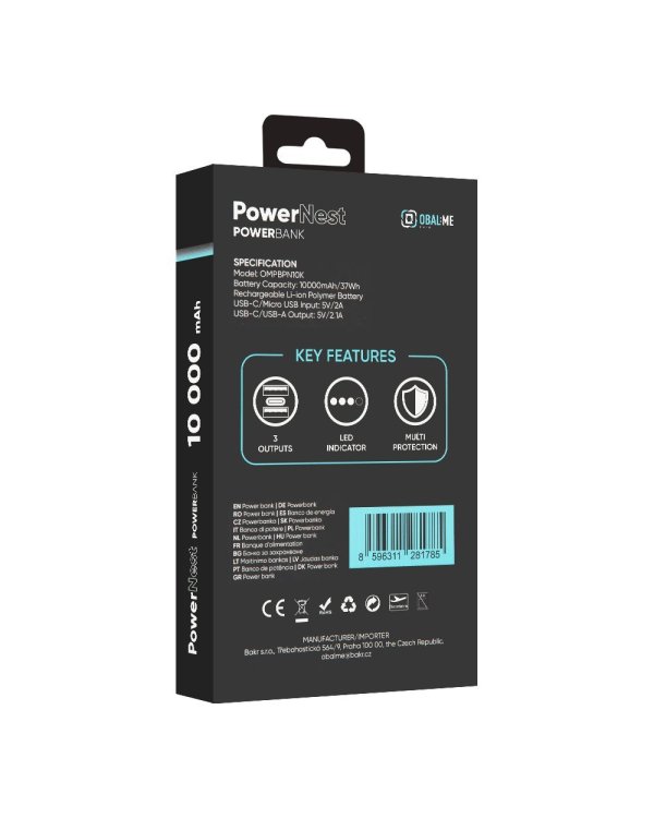 OBAL:ME PowerNest Внешний аккумулятор 10000mAh