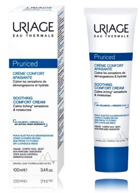 Uriage Pruriced Soothing Comfort Успокаивающий крем для зудящей и сухой кожи лица и тела 100 ml