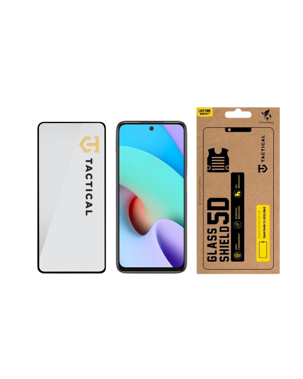 Tactical Glass Shield 5D Защитное стекло для Xiaomi Redmi 10 (2022) / чёрный