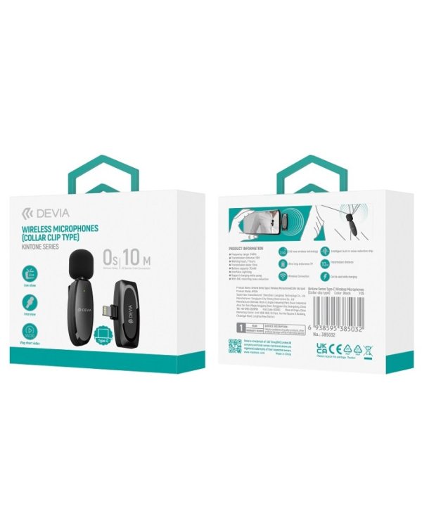 Devia Kintone USB-C Микрофон для смартфона