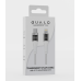 Qualo QTCN-CL-00 Transparent Nylon Kабель USB-C – Lightning / 125W / 1.5m / белый