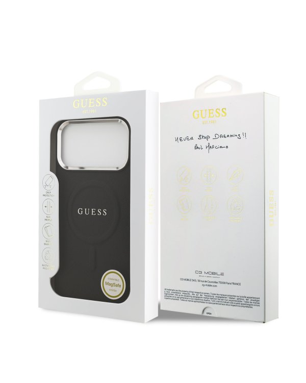 Guess PU Saffiano MagSafe Case Чехол для Apple iPhone 17 Pro Max