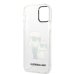 Karl Lagerfeld IML Glitter Karl and Choupette NFT Защитный чехол для iPhone 12/12 Pro / прозрачный