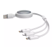 Baseus 3in1 Free2Draw Кабель USB to M+L+C 100W 1.1m