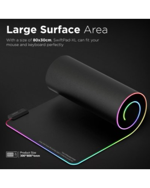 VERTUX SwiftPad-XL Игровой коврик с RGB подсветкой