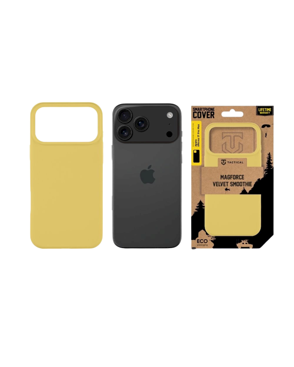 Tactical MagForce Velvet Smoothie Cover Защитный чехол для Apple iPhone 17 Pro Max / банановый