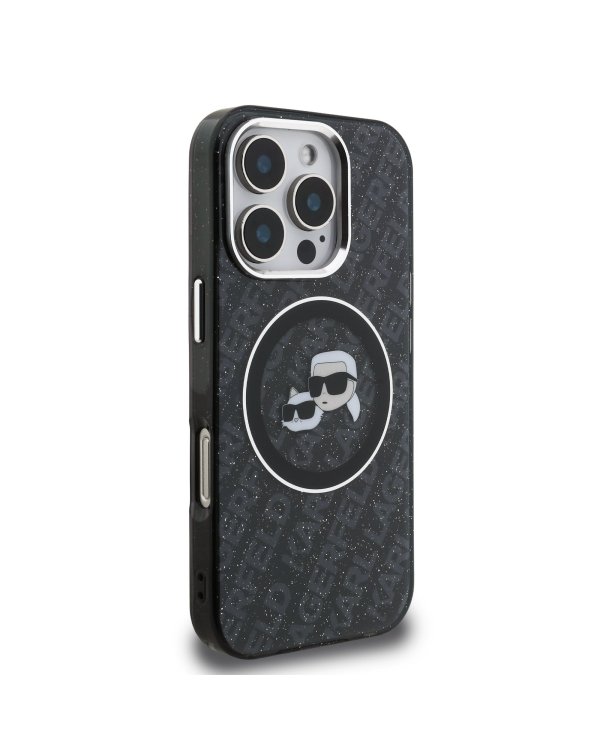 Karl Lagerfeld IML K&CH Heads Repeated Logo MagSafe Case Чехол для Apple iPhone 16 Pro