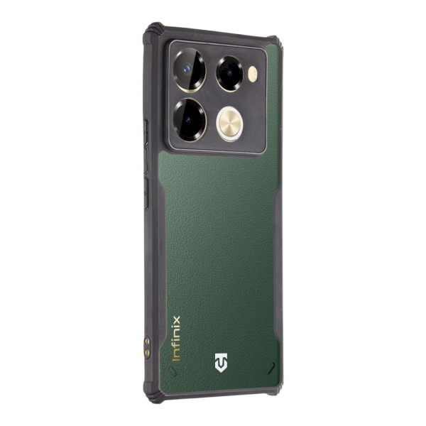 Tactical Quantum Stealth Cover Защитный чехол для Infinix Note 40 Pro 4G / прозрачный/чёрный