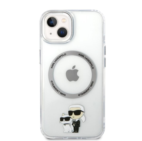 Karl Lagerfeld IML Karl and Choupette MagSafe Защитный чехол для iPhone 13 / прозрачный