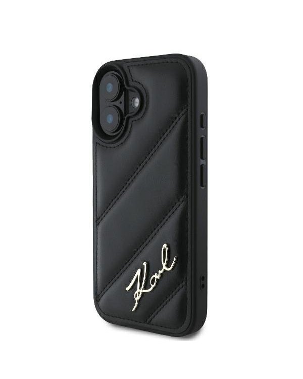 Karl Lagerfeld Quilted Signature Защитный Чехол для Apple iPhone 16